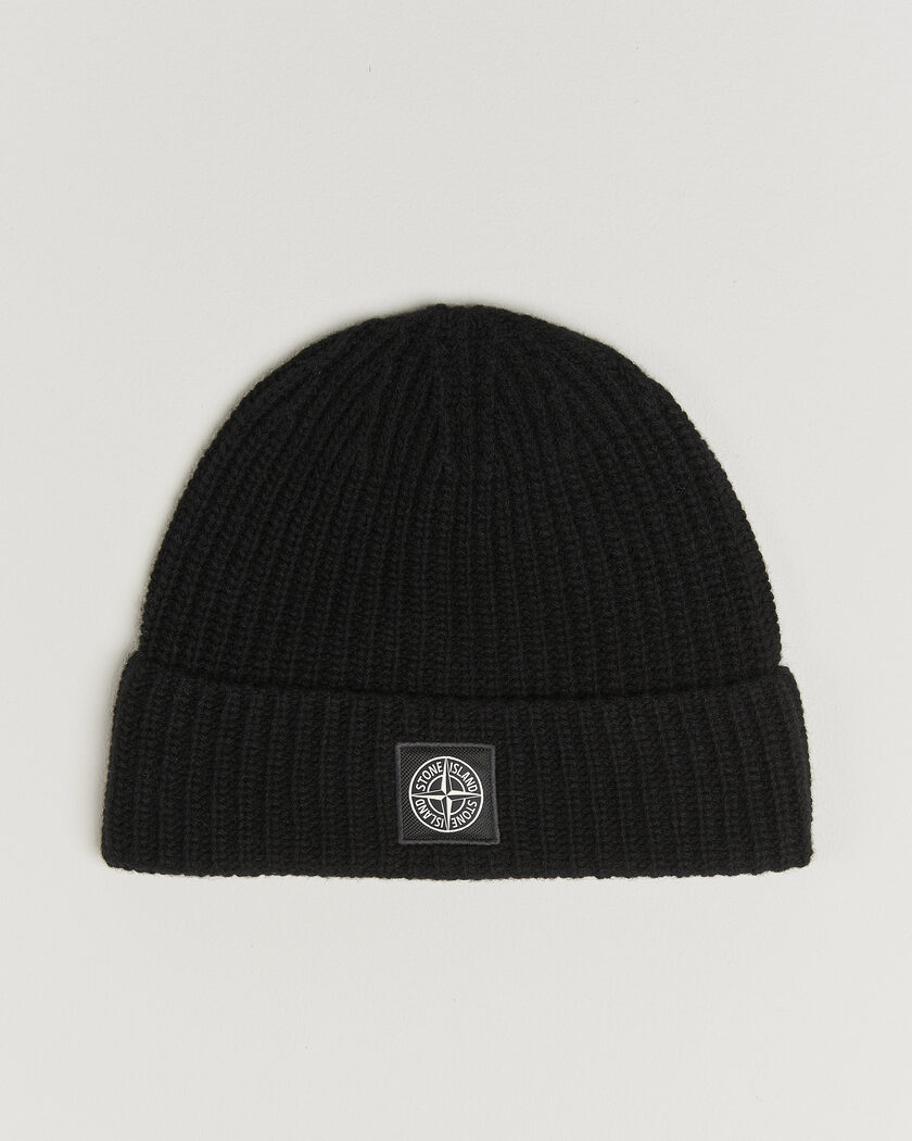 Stone Island Geelong Wool Hat Black – Sort