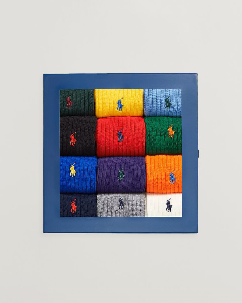 Polo Ralph Lauren Polo Ralph Lauren12-Pack Ribbed Cotton Sock Gift BoxMulti – Flerfarvet