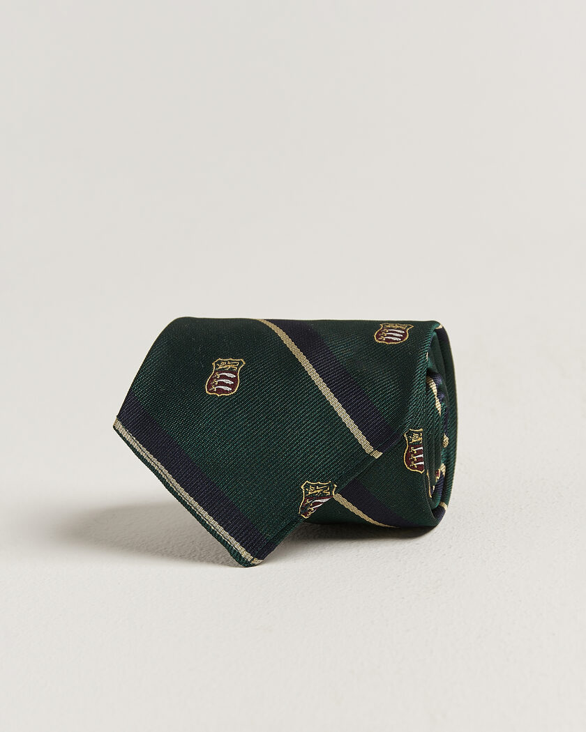 Polo Ralph Lauren Silk Club Sword Tie Dark Green – Grøn