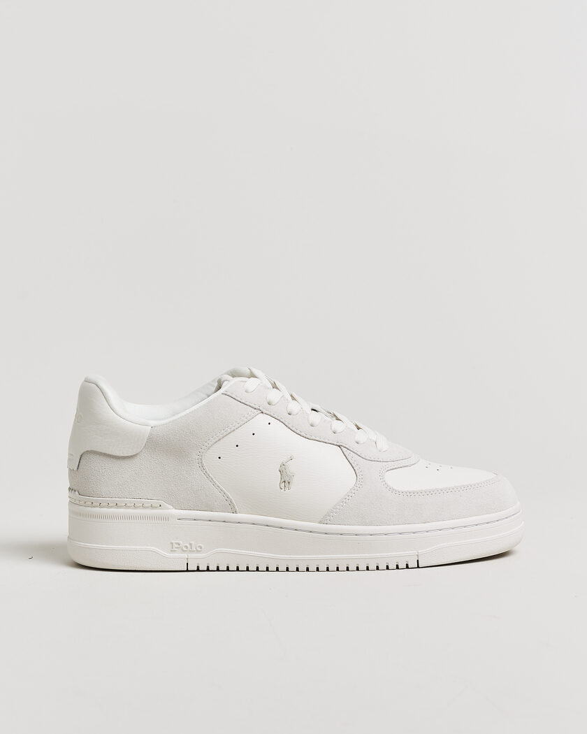 Polo Ralph Lauren Masters Court Suede/Leather Sneakers Deckwash White – Hvid