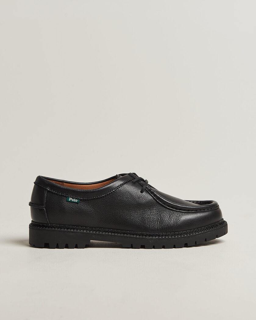 Polo Ralph Lauren Jett Apron Derby Shoe Black – Sort