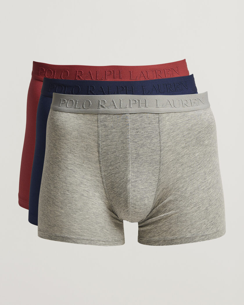 Polo Ralph Lauren 3-Pack Boxer Briefs Navy/Red/Grey – Flerfarvet