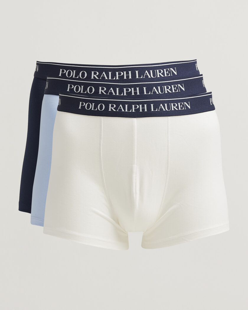 Polo Ralph Lauren 3-Pack Trunks White/Blue/Navy – Flerfarvet