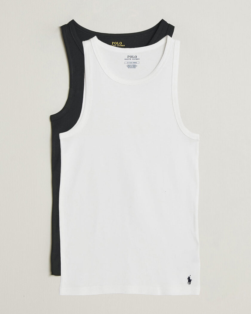 Polo Ralph Lauren 2-Pack Tank Top Black/White – Hvid