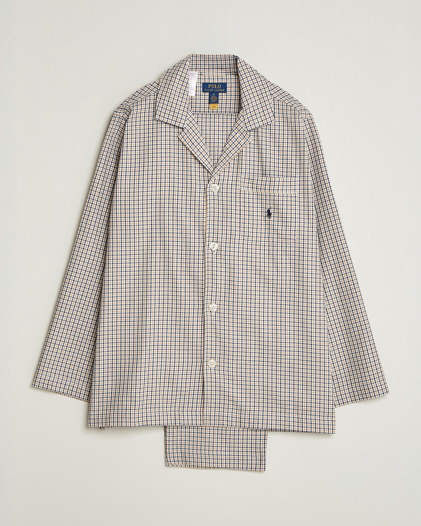 Polo Ralph Lauren Pyjamas Set Khaki White Multi – Flerfarvet