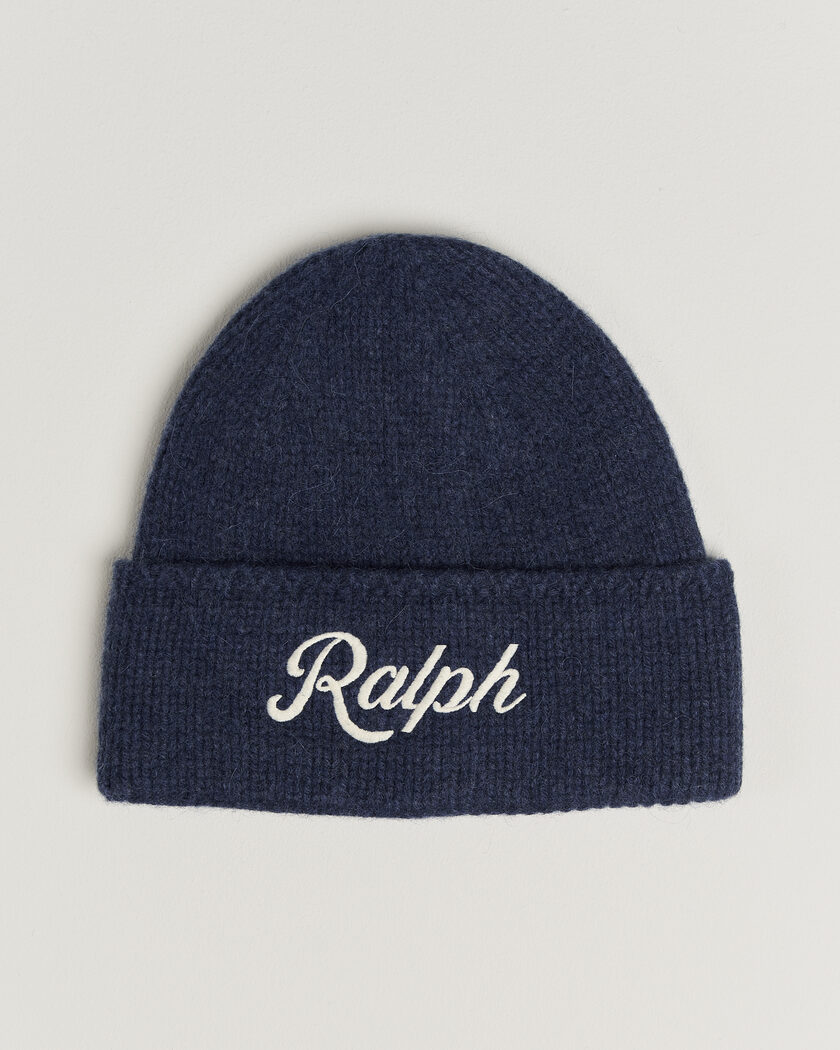 Polo Ralph Lauren Wool Blend Beanie Newport Navy – Blå