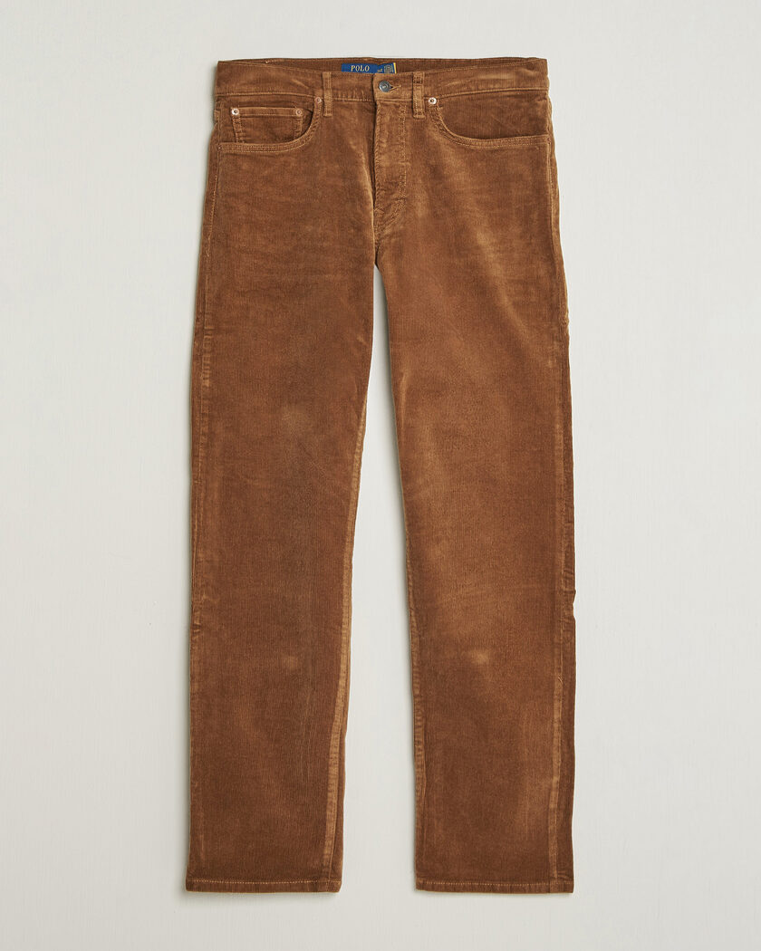 Polo Ralph Lauren Stretch Corduroy Straight Fit Pants Sepia – Brun
