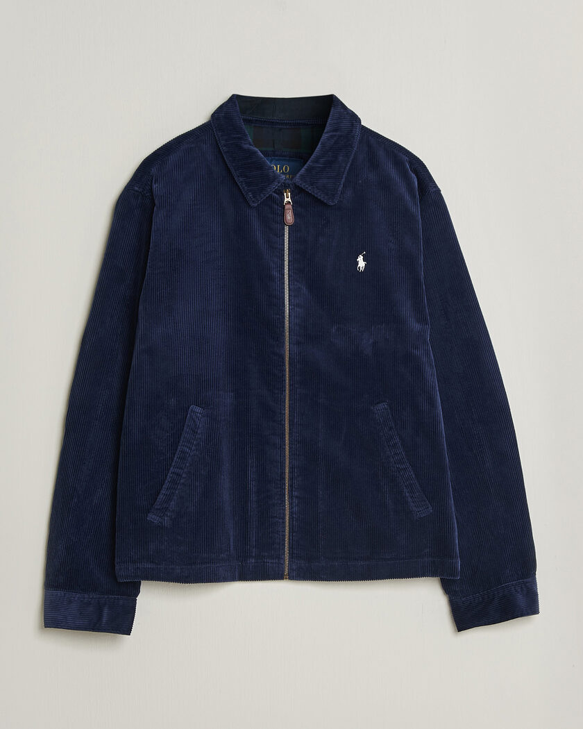 Polo Ralph Lauren Lined Corduroy Windbreaker Newport Navy – Blå