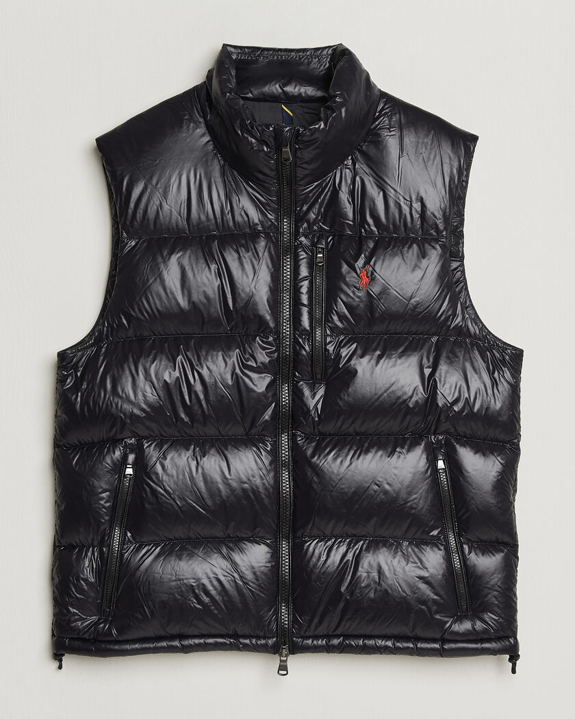Polo Ralph Lauren Gorham Down Vest Polo Black Glossy – Sort