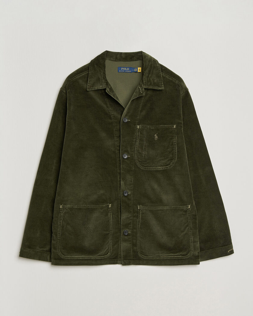 Polo Ralph Lauren Corduroy Overshirt Company Olive – Grøn