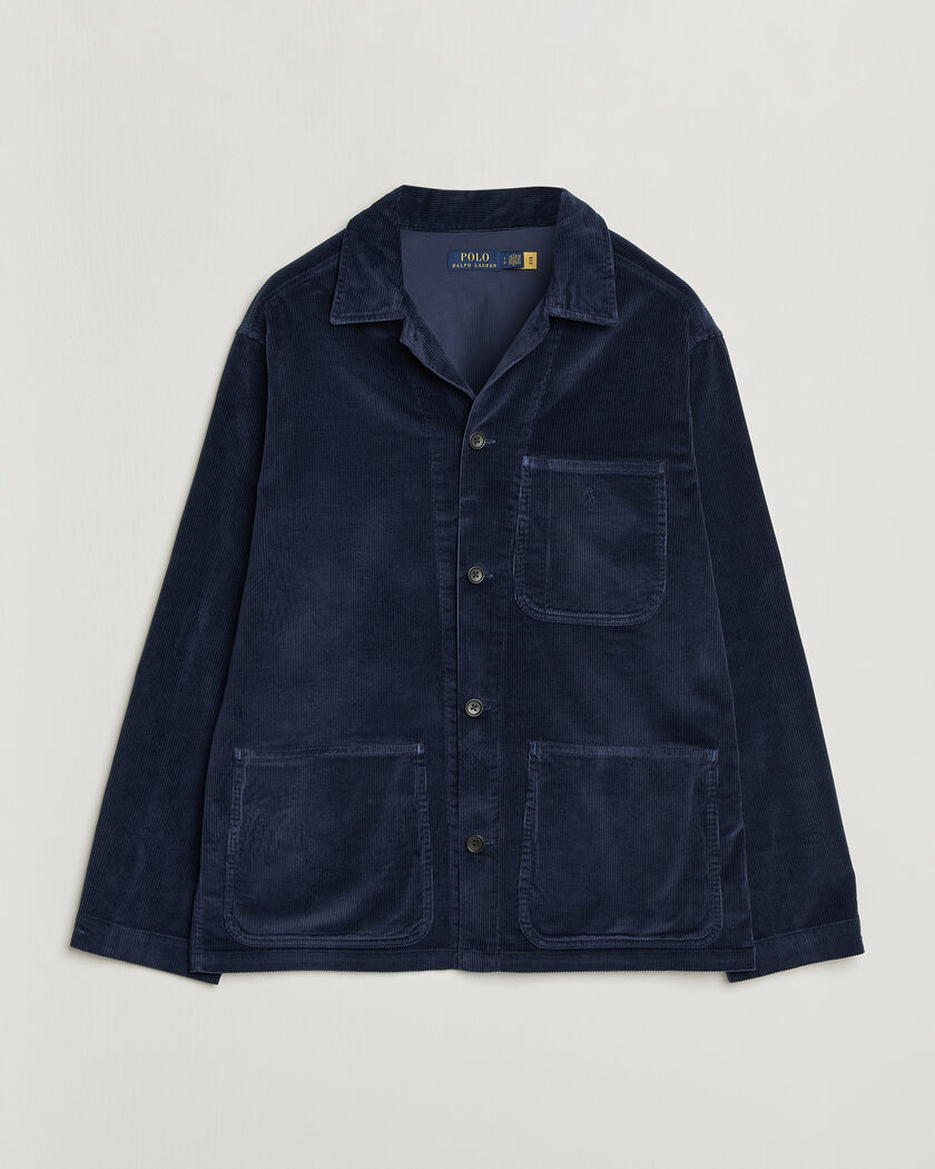 Polo Ralph Lauren Corduroy Overshirt Newport Navy – Blå