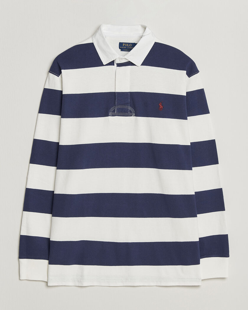 Polo Ralph Lauren Striped Jersey Rugger Cream/Navy – Flerfarvet
