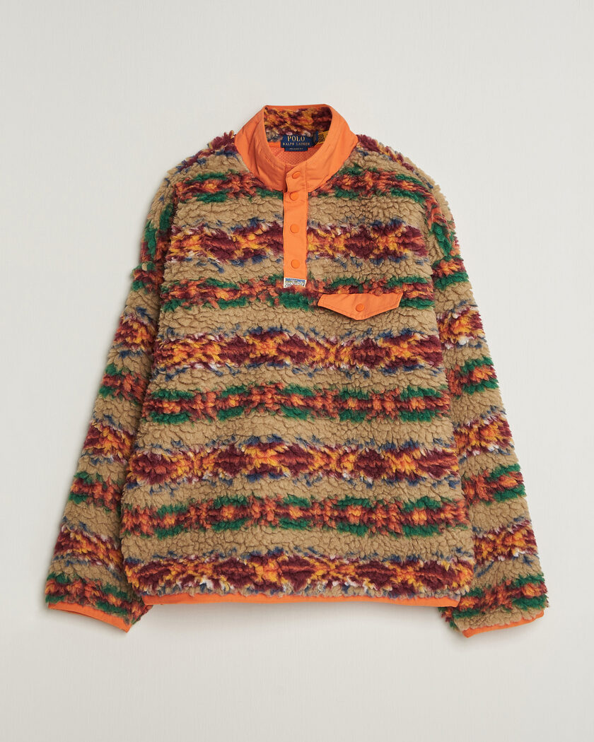 Polo Ralph Lauren Shaggy Hi Pile Red Rock Fairisle – Flerfarvet