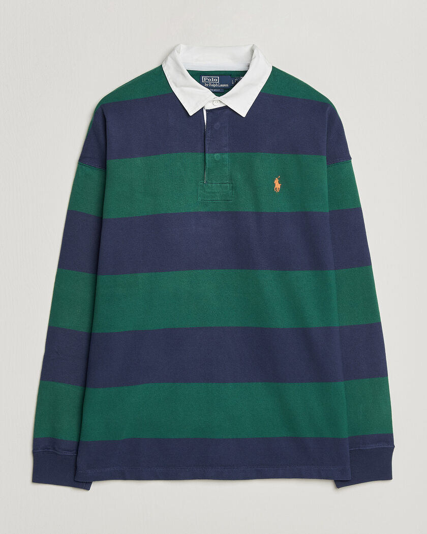 Polo Ralph Lauren Jersey Knitted Rugby Pullover Green/Cobolt – Flerfarvet