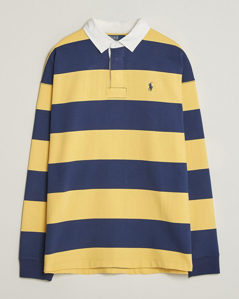 Polo Ralph Lauren Jersey Knitted Rugby Pullover Yellow/Cobolt – Flerfarvet