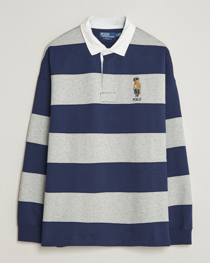 Polo Ralph Lauren Rugby Pullover Navy/Andover Heather – Flerfarvet