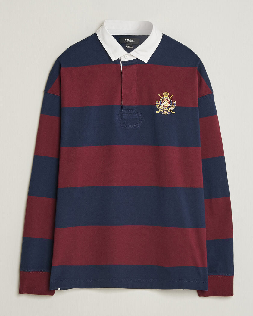 RLX Ralph Lauren Polo Ralph Lauren Rugby Long Sleeve Jersey Polo Classic Wine/Navy – Flerfarvet