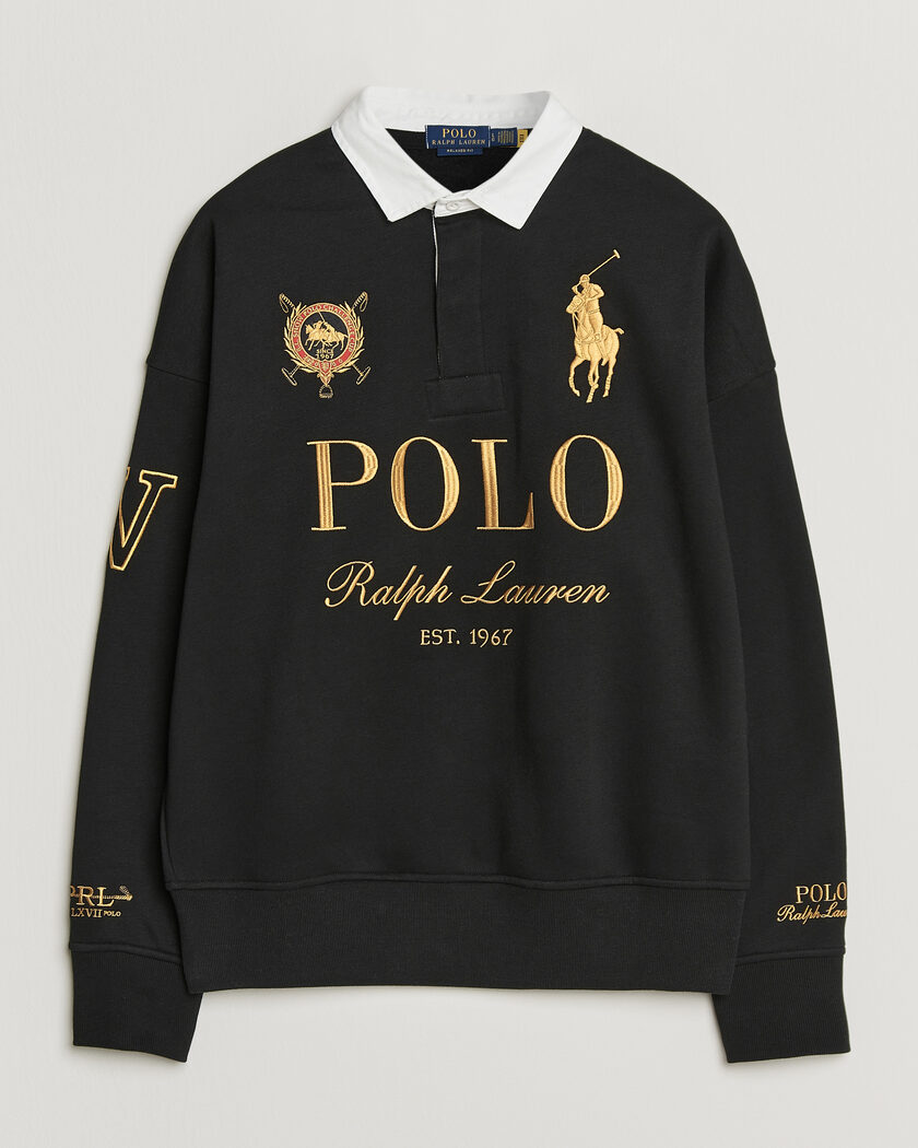  Polo Ralph Lauren Magic Fleece Printed Sweatshirt Polo Black – Sort