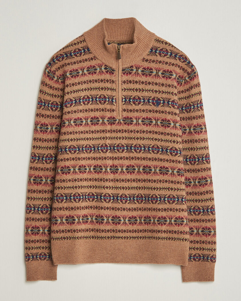 Polo Ralph Lauren Fair Isle Wool Half-Zip Multi Combo – Flerfarvet