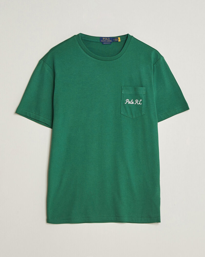 Polo Ralph Lauren Custom Slit Fit Bear T-Shirt Verano Green – Grøn