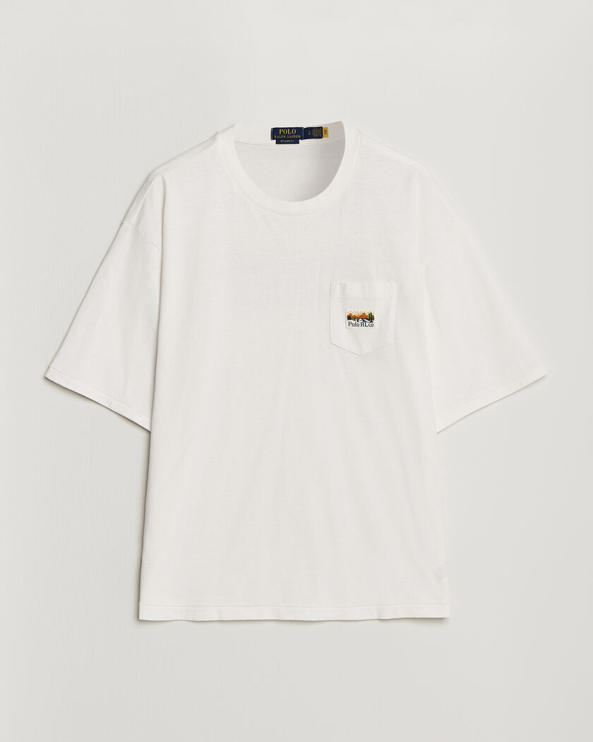 Polo Ralph Lauren Relaxed Fit Print T-Shirt Nevis – Hvid