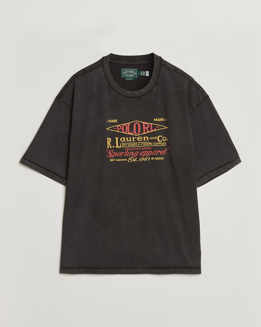 Polo Ralph Lauren Relaxed Fit Print T-Shirt Polo Black – Sort
