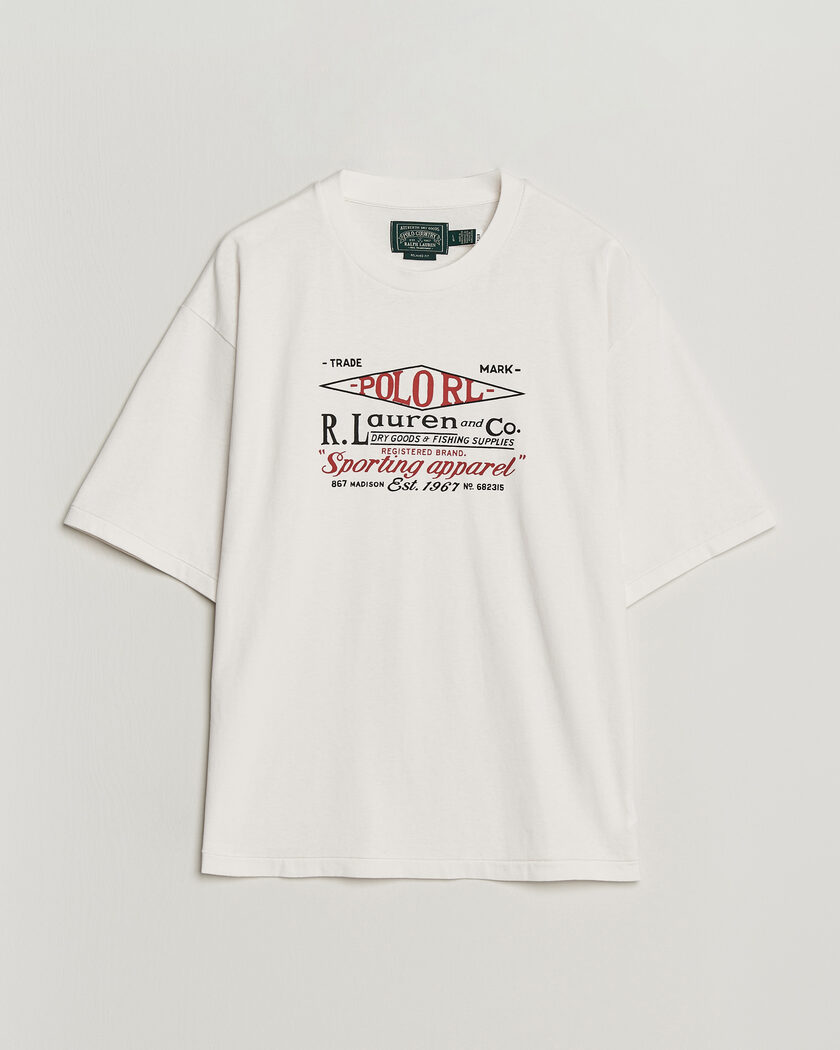 Polo Ralph Lauren Relaxed Fit Print T-Shirt Nevis – Hvid