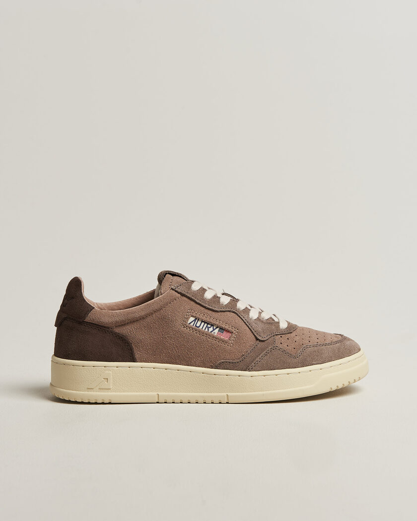 Autry Medalist Low Suede Mix Sneaker Brown/Grey/Beige – Beige