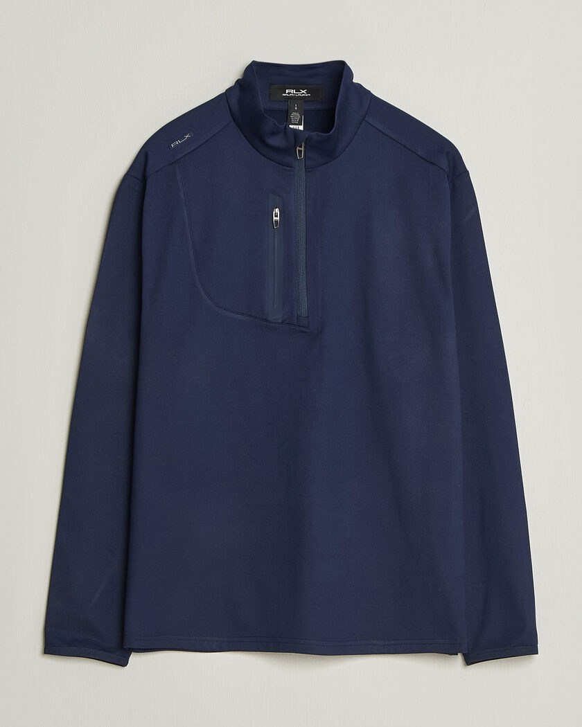 Polo Ralph Lauren Luxury Jersey Half Zip Refined Navy – Blå