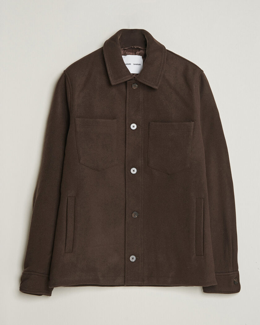 Samsøe Samsøe Pally Padded Shirt Jacket Delicioso – Brun