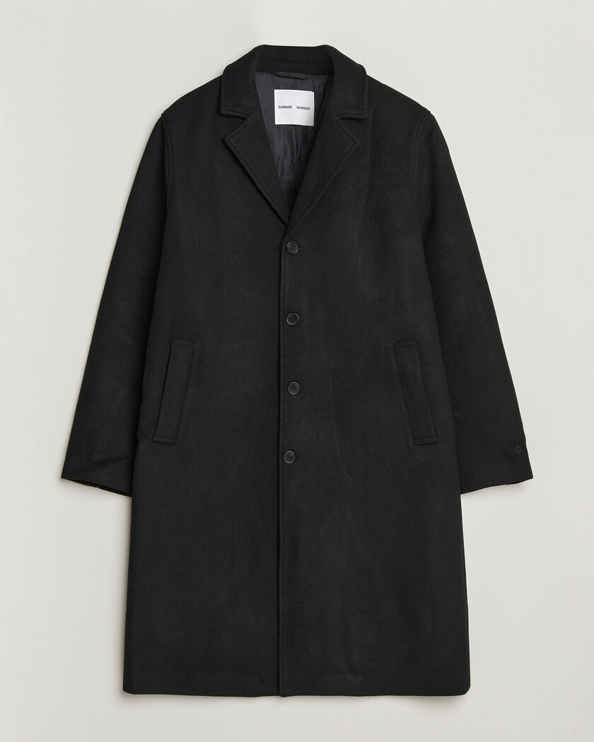 Samsøe Samsøe Falco Wool Coat Black – Sort