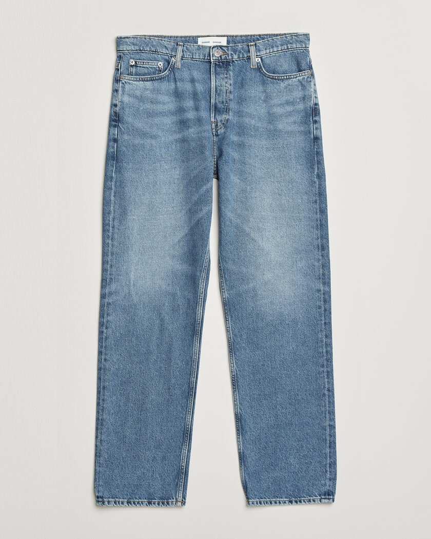 Samsøe Samsøe Eddie Regular Fit Jeans Retro Wash – Blå