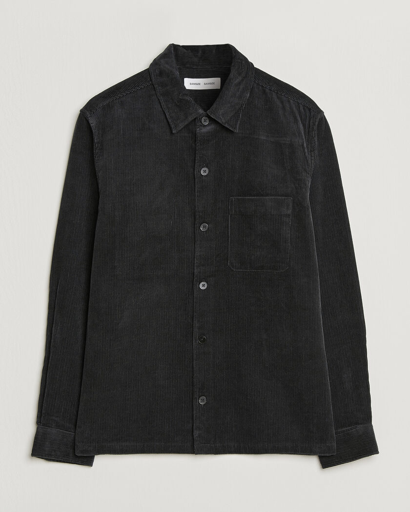 Samsøe Samsøe Damon Corduroy Overshirt Black – Sort