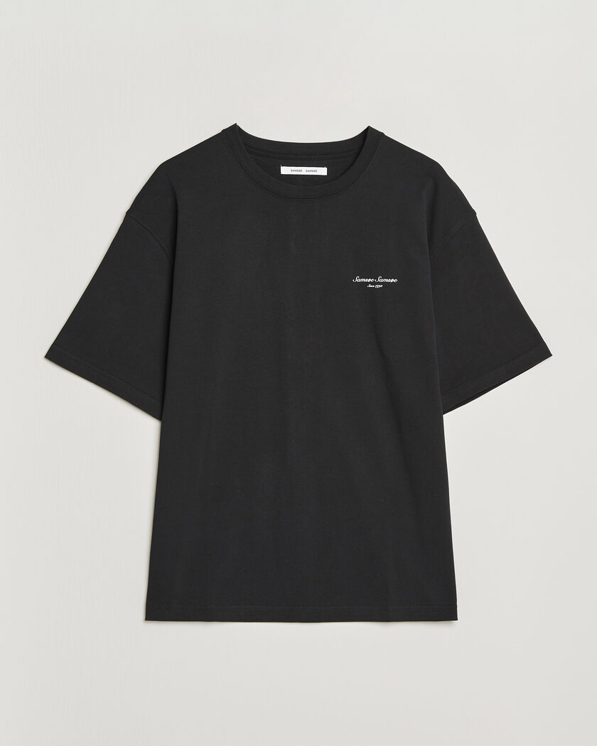 Samsøe Samsøe Uni Printed Crew Neck T-Shirt Black Building – Sort