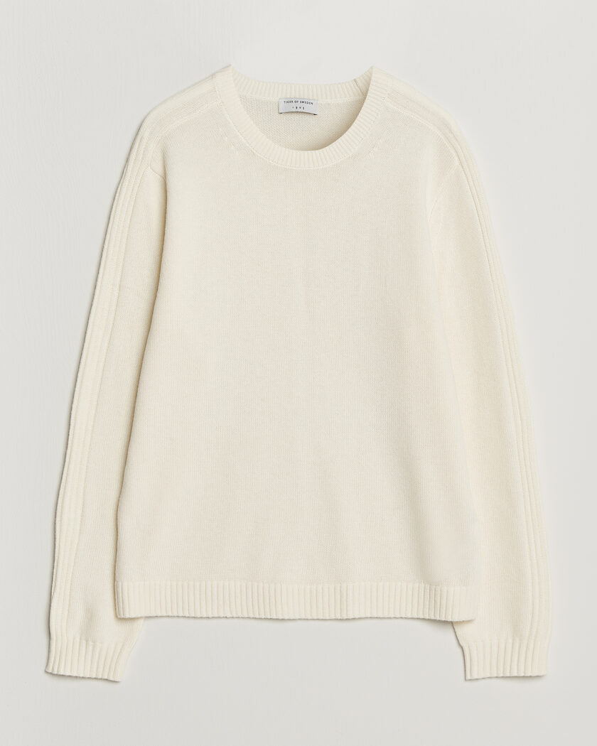 Tiger of Sweden Wilfred Wool/Cashmere Sweater Porcelain Cream – Hvid