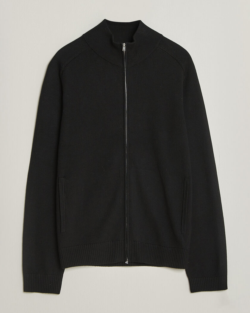 Tiger of Sweden Cassian Wool Full Zip Black – Sort