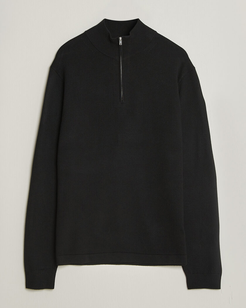 Tiger of Sweden Travis Wool Half Zip Black – Sort