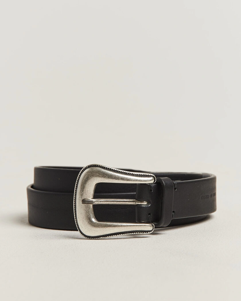 Tiger of Sweden Ecus Leather Western Belt Black – Sort