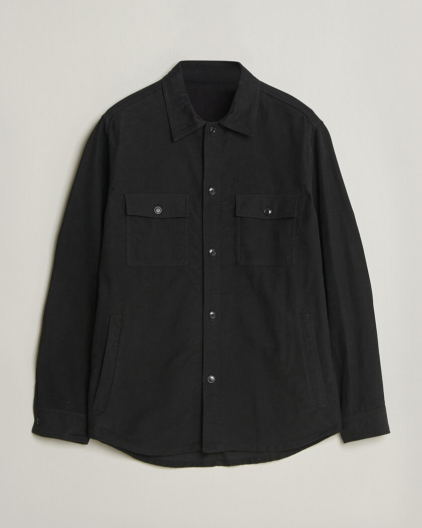 Tiger of Sweden Bishop Cotton Overshirt Black – Sort