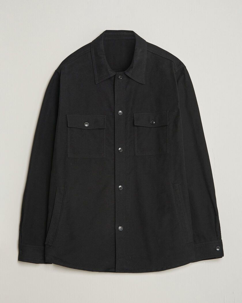 Tiger of Sweden Bishop Cotton Overshirt Black – Sort