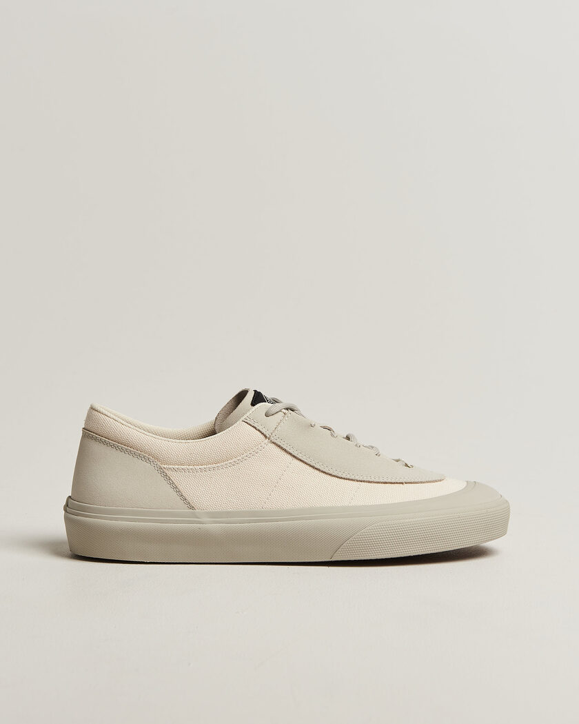 Stone Island Low Top Canvas Sneaker Ivory – Hvid