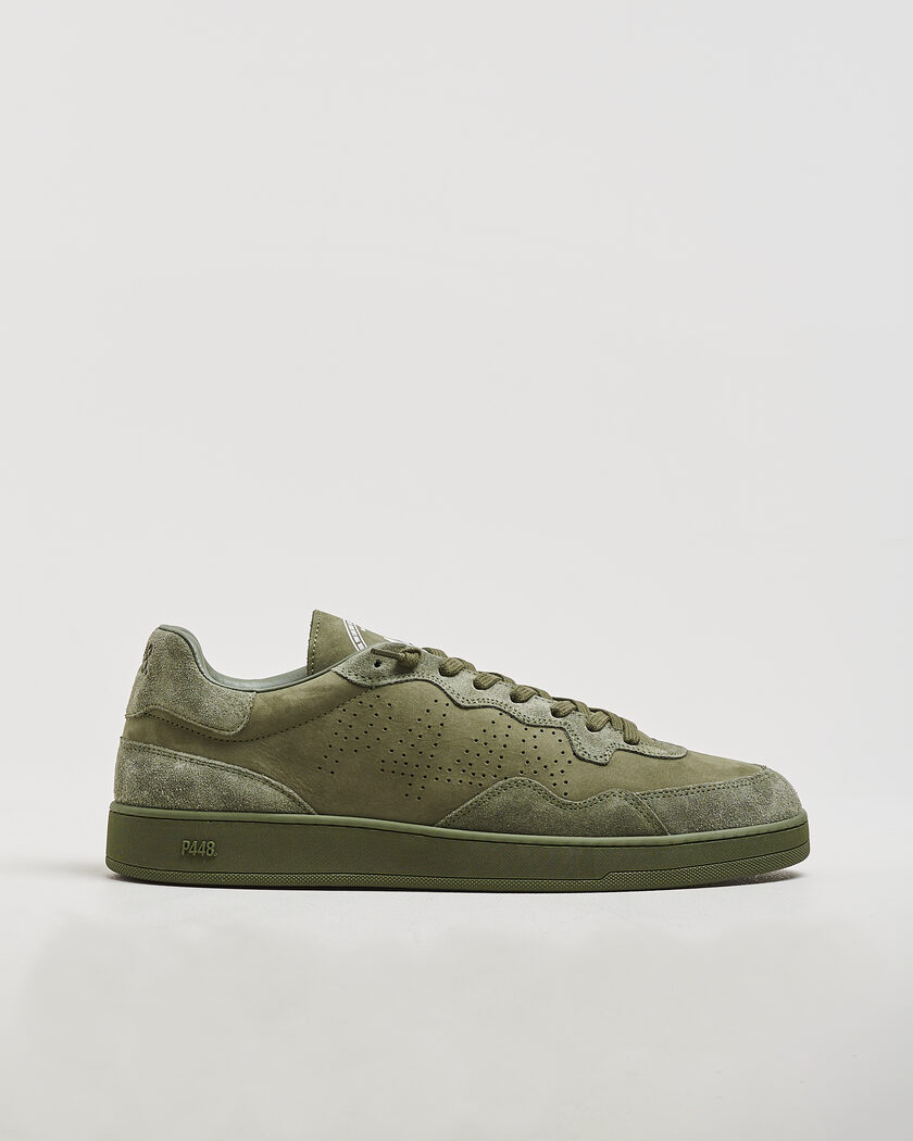 P448 Vert Leather Sneaker Army Green – Grøn