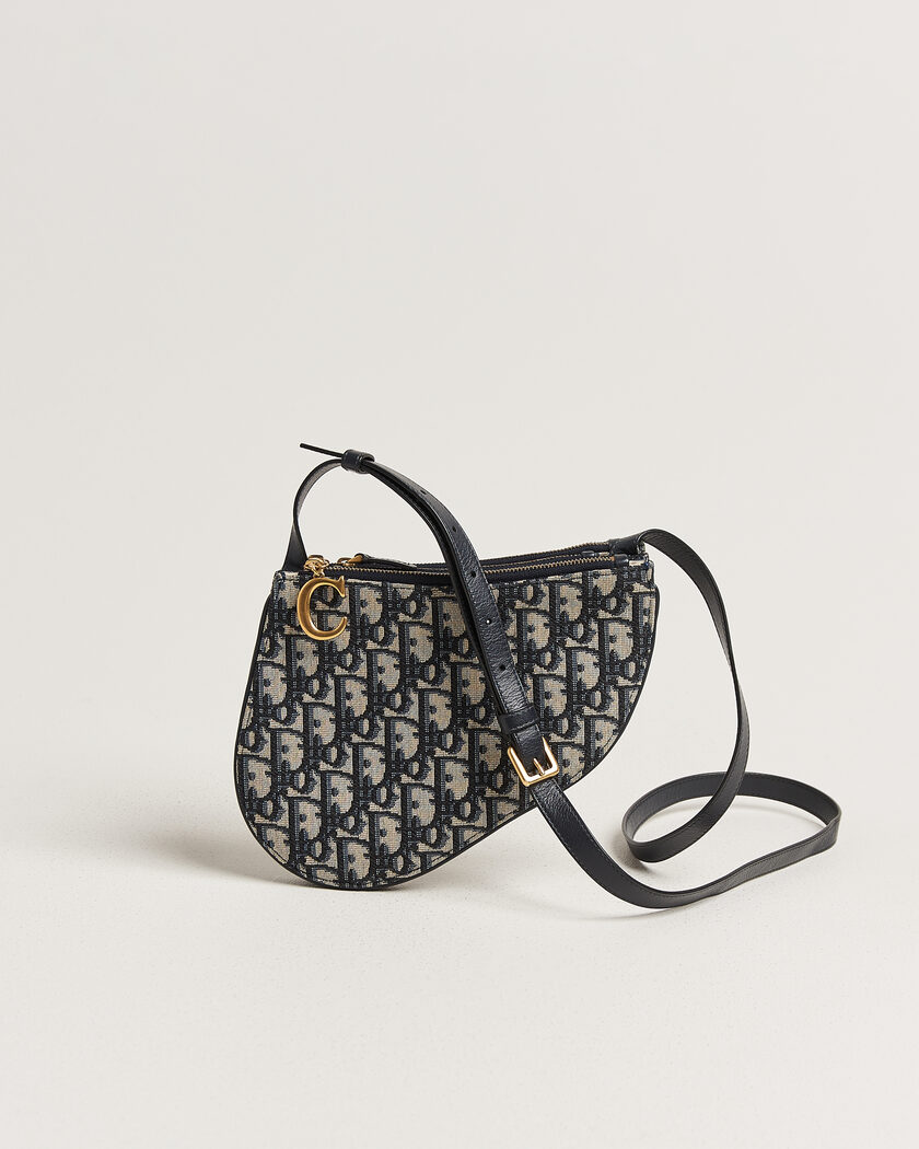 Dior Pre-Owned Saddle Oblique Rodeo Trio Pouch Blue – Blå