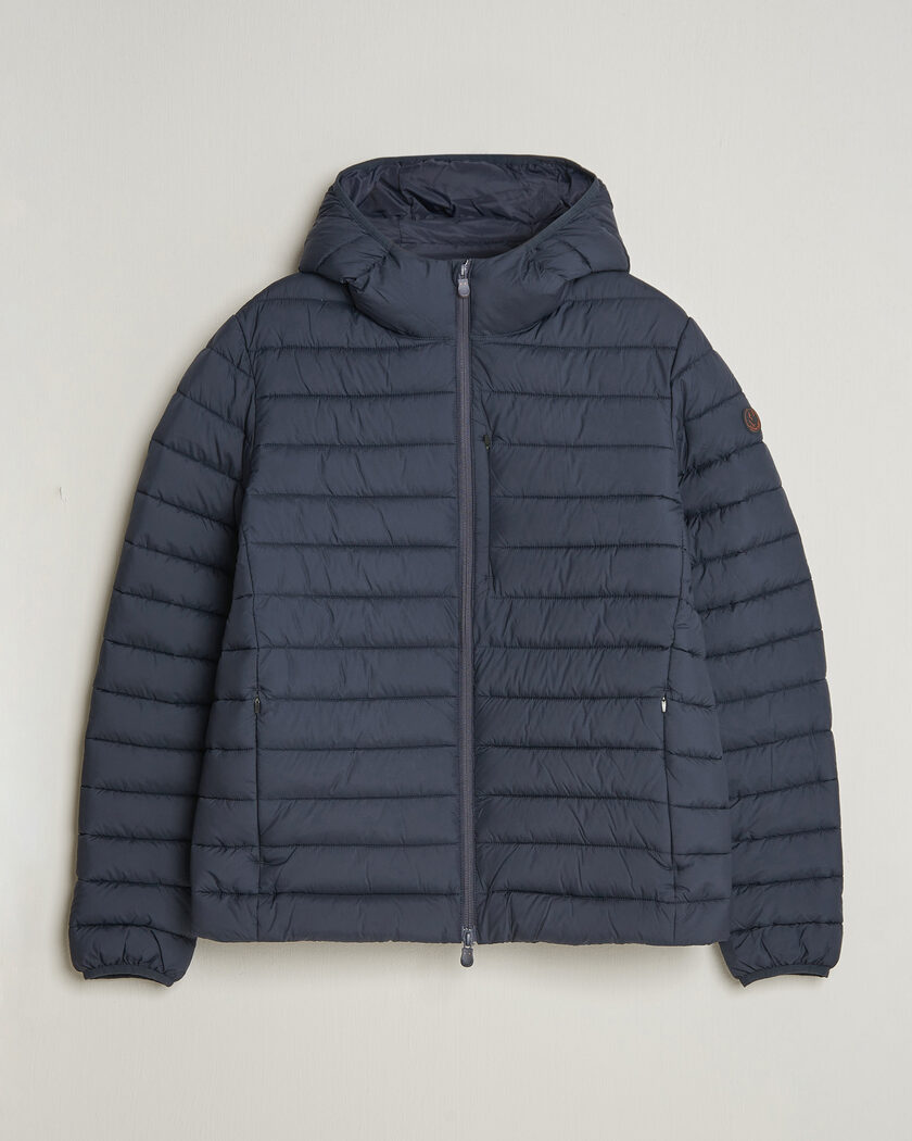 Save The Duck Juncus Matt Lightweight Hood Jacket Blue Black – Blå