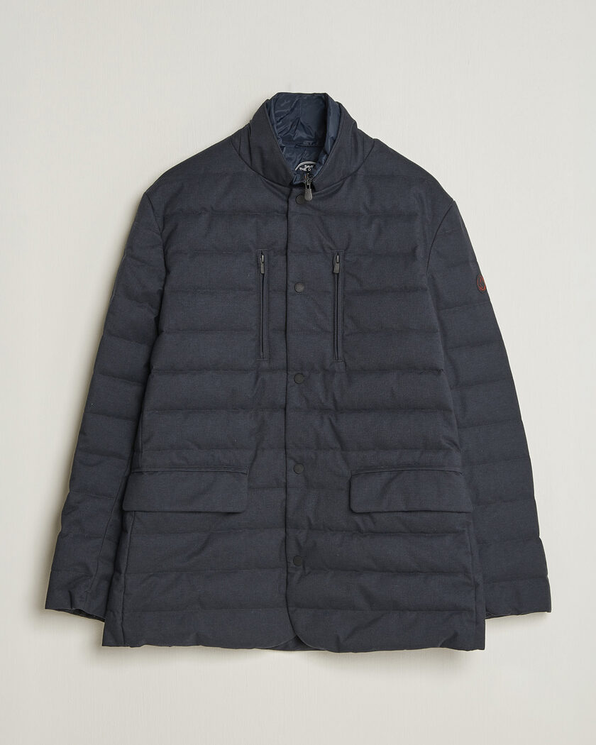 Save The Duck Felipe Padded Flannel Jacket Navy Blue – Blå