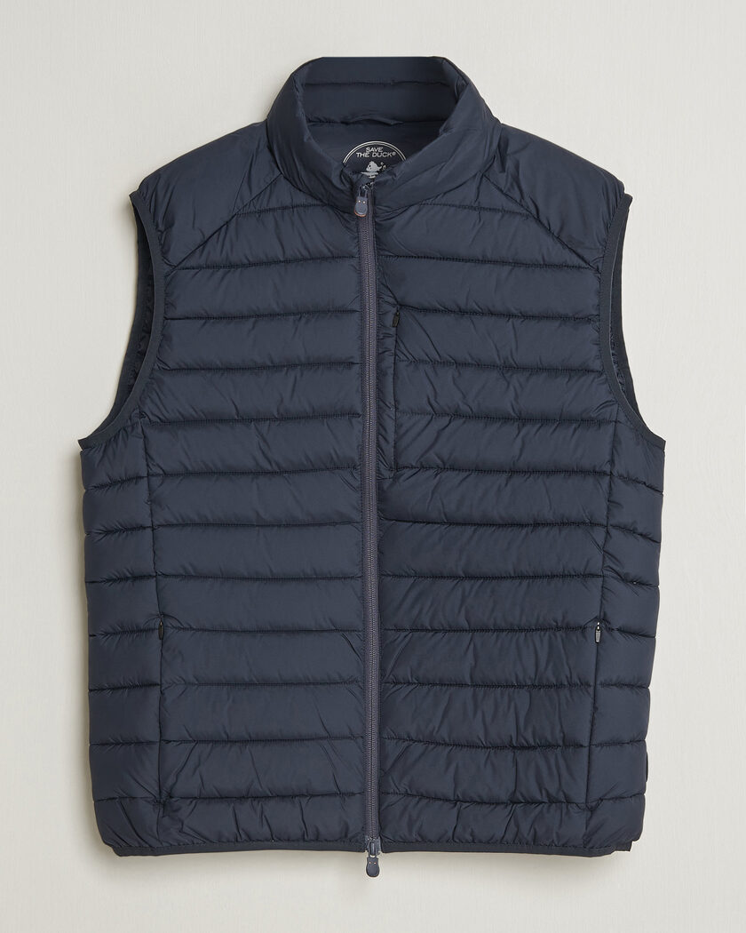 Save The Duck Rhus Matt Lightweight Vest Blue Black – Sort