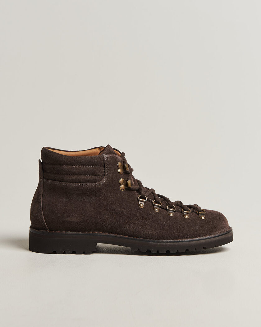 Fracap M127 Suede Boot Dark Brown – Brun