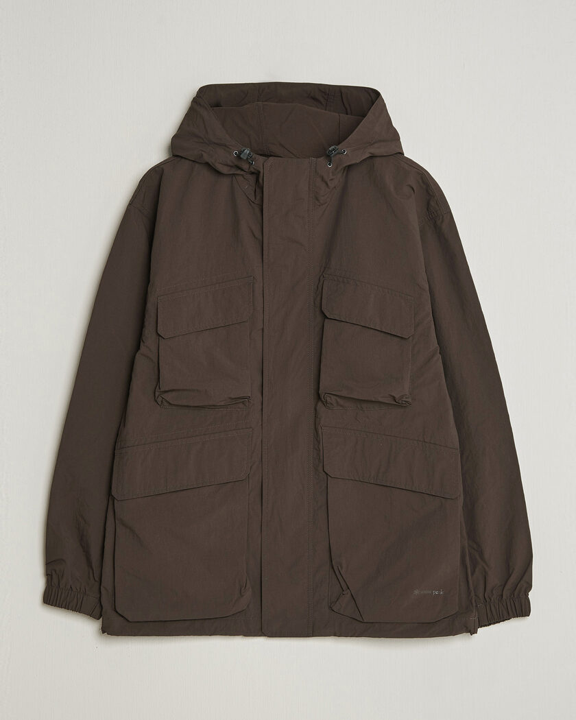 Snow Peak Nylon Double Rip Jacket Dark Brown – Brun