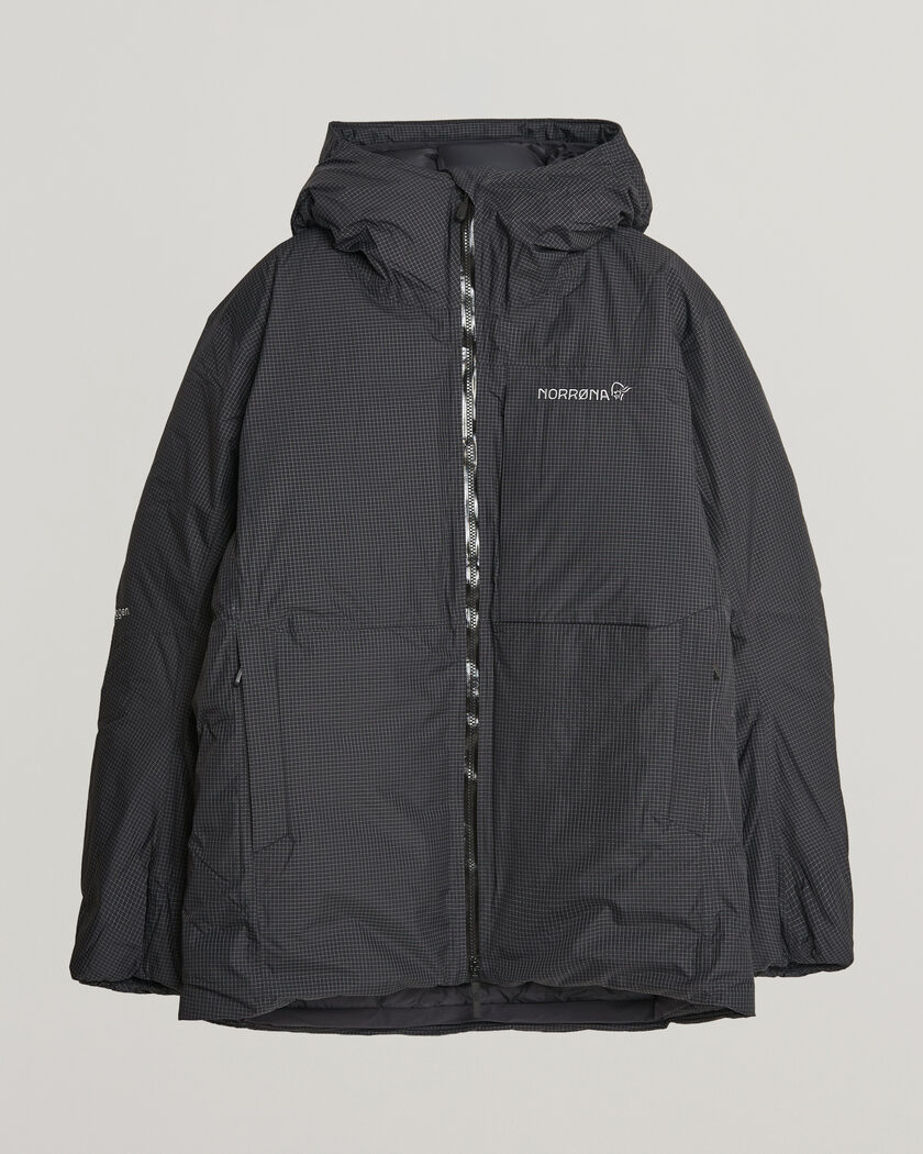 Norrøna Trollveggen dri2 Down 800 Zip Hood Caviar Black – Sort