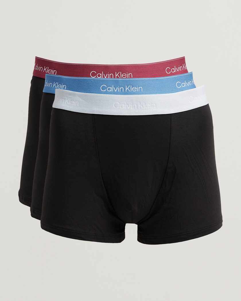 Calvin Klein 3-Pack Icon Cotton Stretch Relaxed Trunk Black – Sort